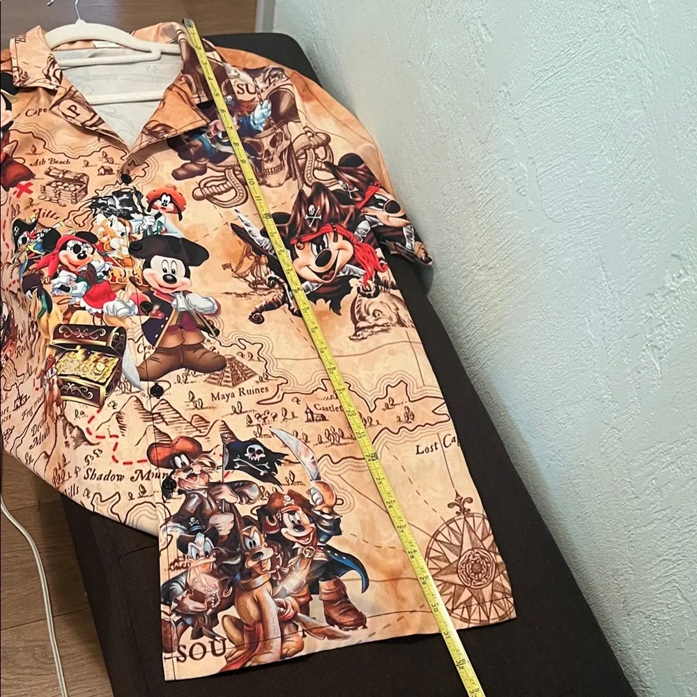 (0312) Micky Mouse Men's Tan Adventure Graphic Shirt - Picture 3 of 10